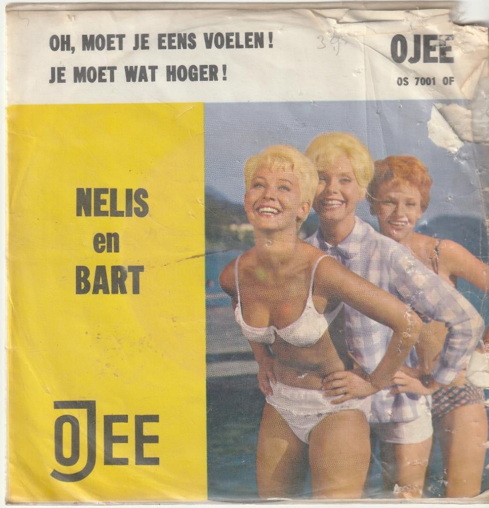 Nelis en bart oh , moet je eens voelen vinyl single, Ophalen of Verzenden, Zo goed als nieuw, Nederlandstalig, Single
