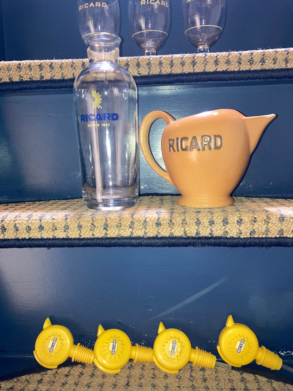 Ricard Pernod 45 Fils Pastis 51 Picasso Schenktuit Glas PSTK, Verzenden, Overige typen