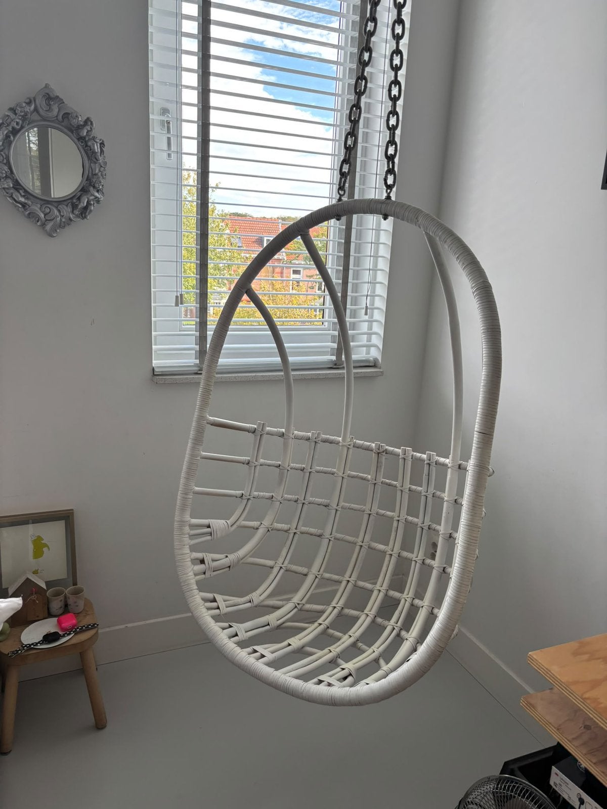 Witte hangstoel van Sissy-Boy Homeland + ophangketting, Ophalen, Gebruikt