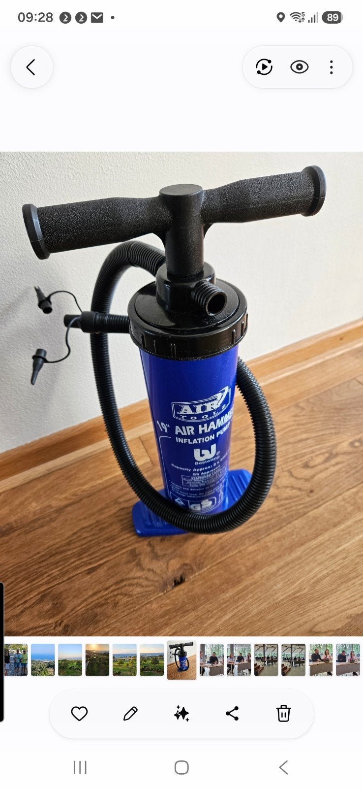 Zgan Bestway Air Hammer opblaaspomp, Ophalen of Verzenden