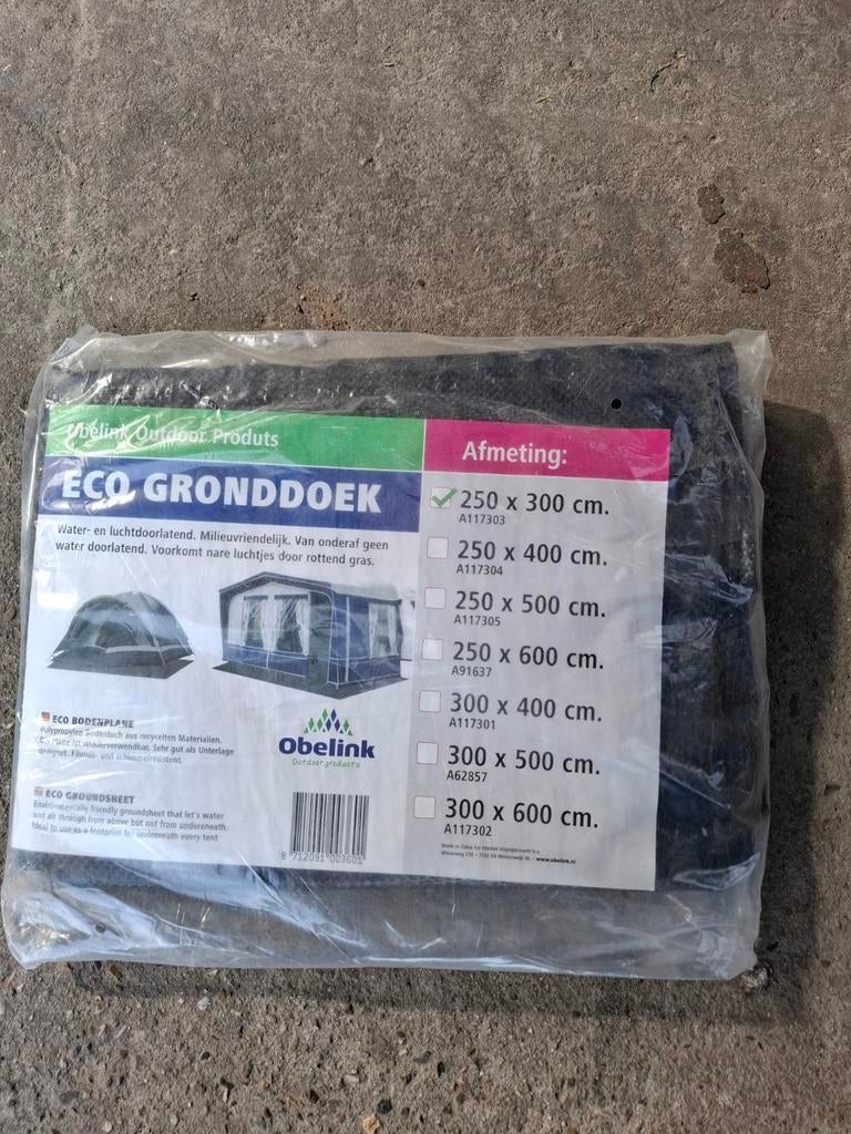 Obelink Eco Gronddoek 250 x 300 cm, Caravans en Kamperen, Ophalen, Nieuw