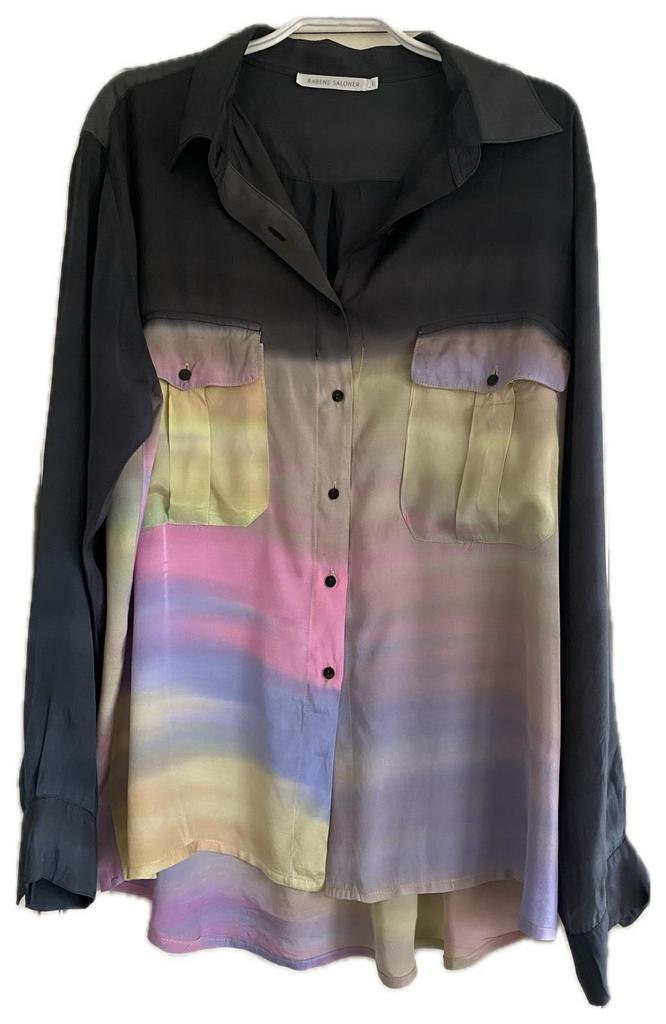 Rabens Saloner Blouse met Tie-Dye Effect - Maat L, Kleding | Dames, Verzenden, Zo goed als nieuw, Maat 42/44 (L), Overige kleuren