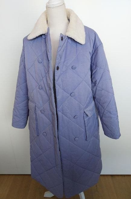 Annorlunda oversized doorgestikte jas lila lavendel Maat 38, Kleding | Dames, Jassen | Winter, Maat 38/40 (M), Paars, Nieuw, Ophalen of Verzenden