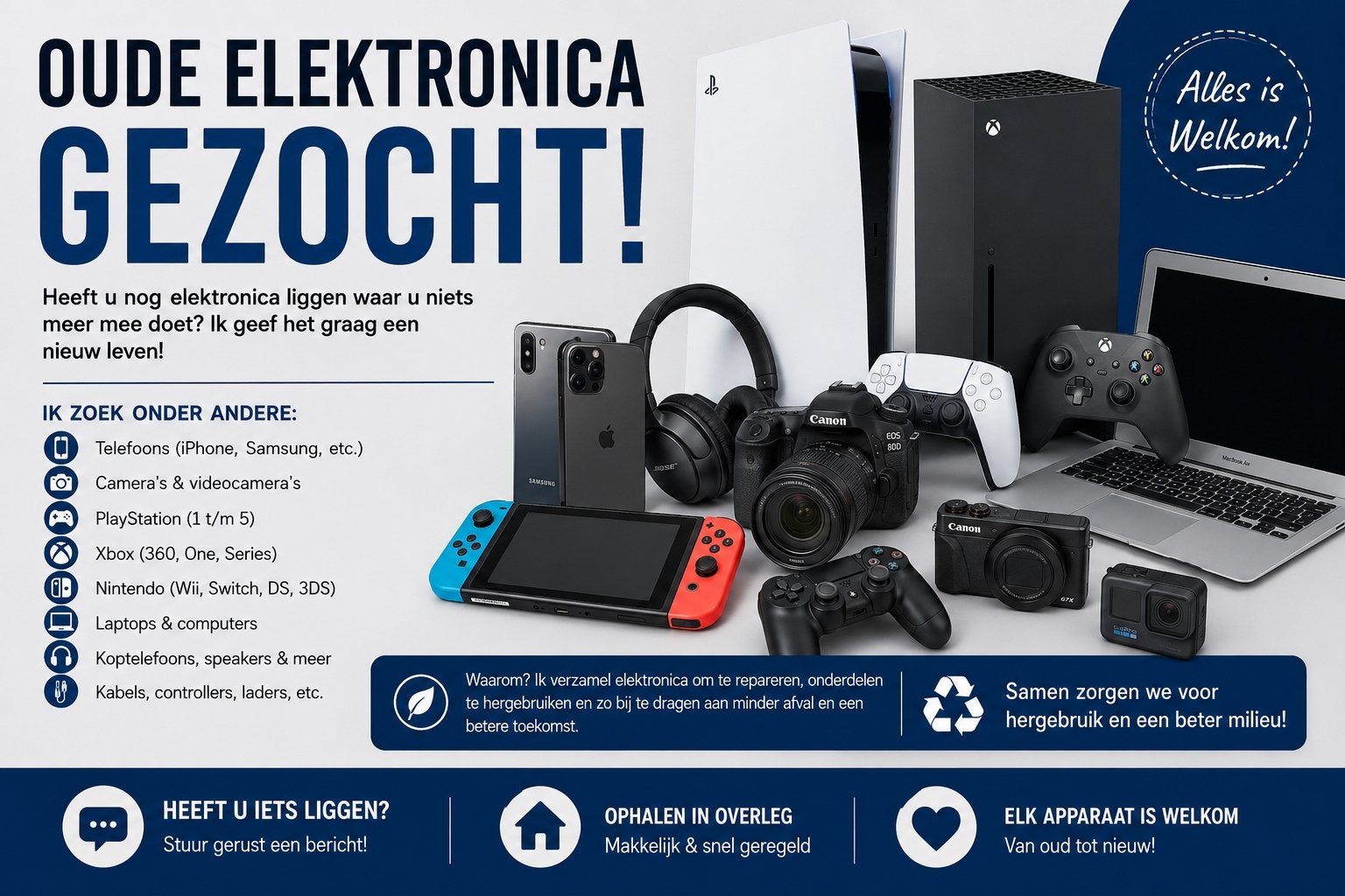 Oude elektronica gezocht, Ophalen, Overige typen