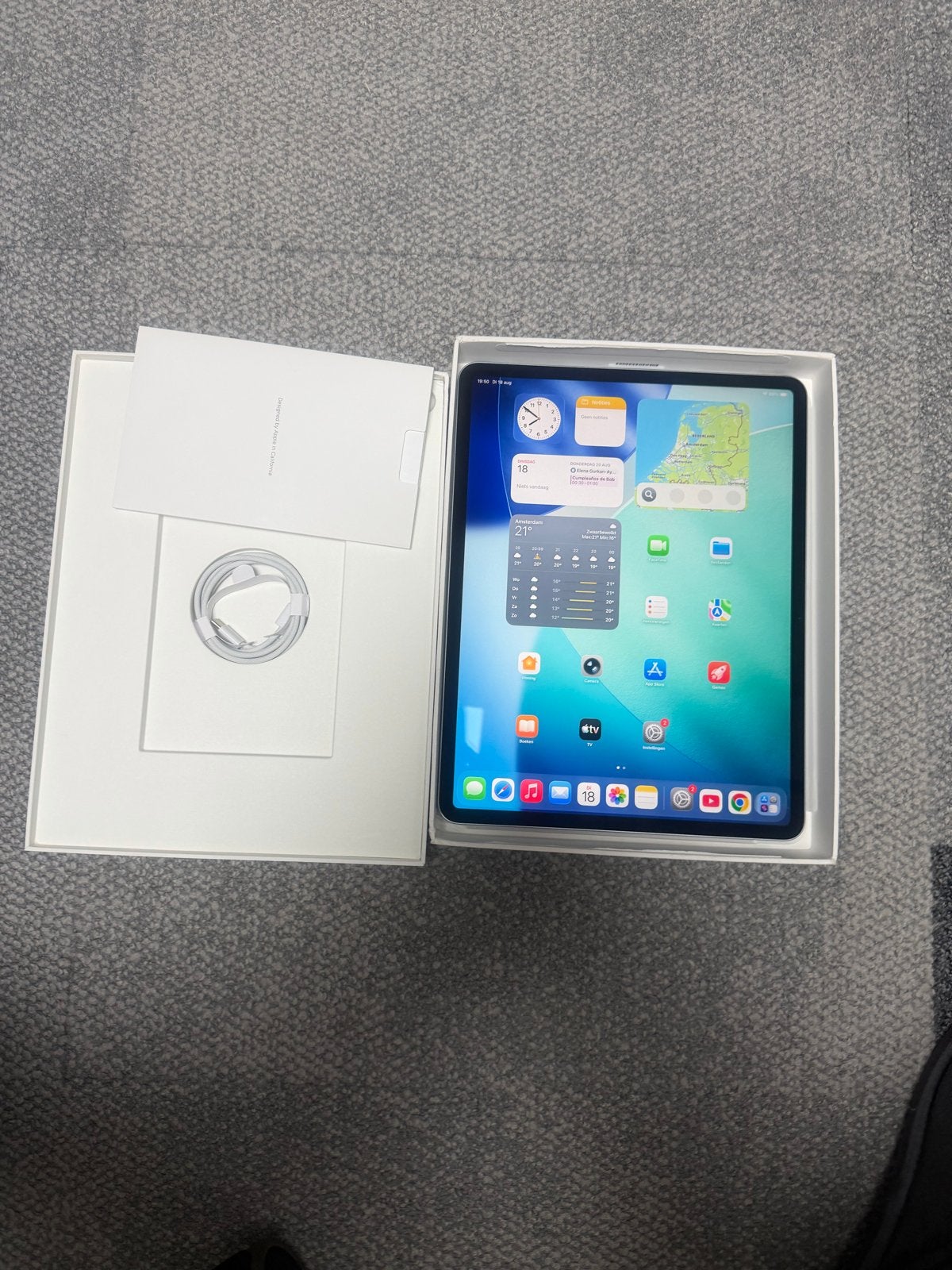 iPad Air 13 inch (M2) wifi Vingerafdruk knop defect, Computers en Software, Apple iPads, 13 inch of meer, Blauw, Apple iPad Air