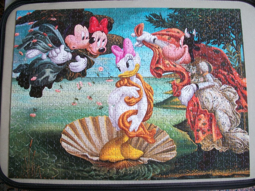 Puzzel - Disney Art Puzzel - Birth of Daisy - 1000 - zgan, Hobby en Vrije tijd, Denksport en Puzzels, Ophalen of Verzenden, 500 t/m 1500 stukjes