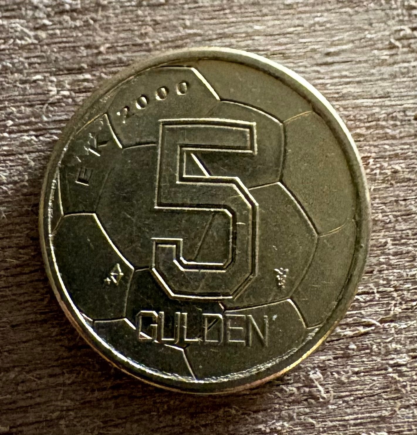 5 Gulden munt EK 2000 Koningin Beatrix, Postzegels en Munten, Munten | Nederland, Ophalen of Verzenden, Koningin Beatrix, 5 gulden