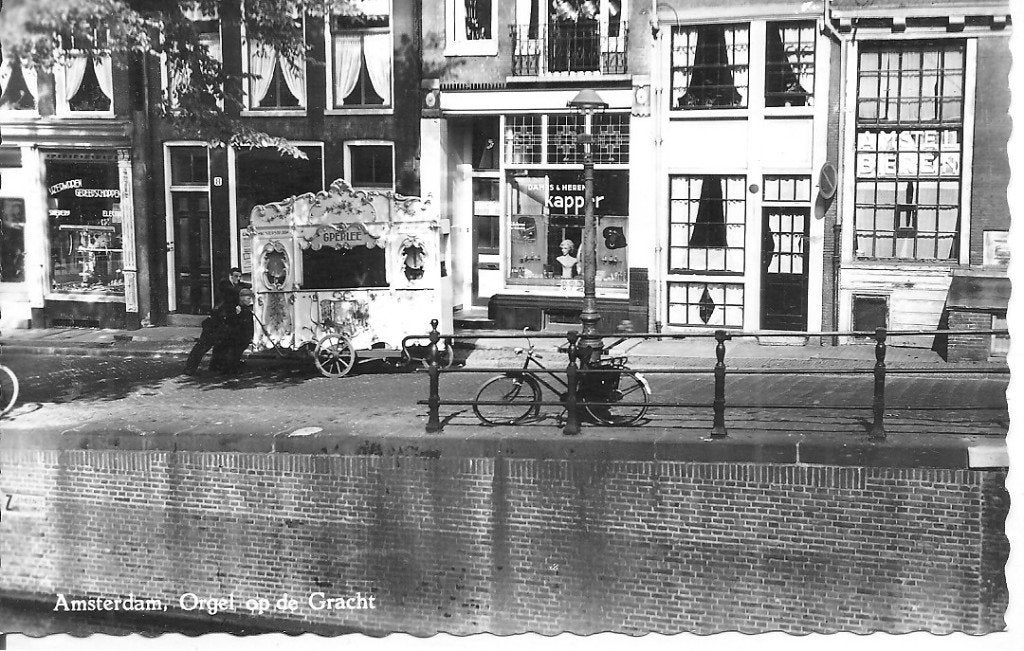 Amsterdam, Orgel op de Gracht - Oude Ansichtkaart, Ophalen of Verzenden, 1960 tot 1980, Gelopen, Noord-Holland