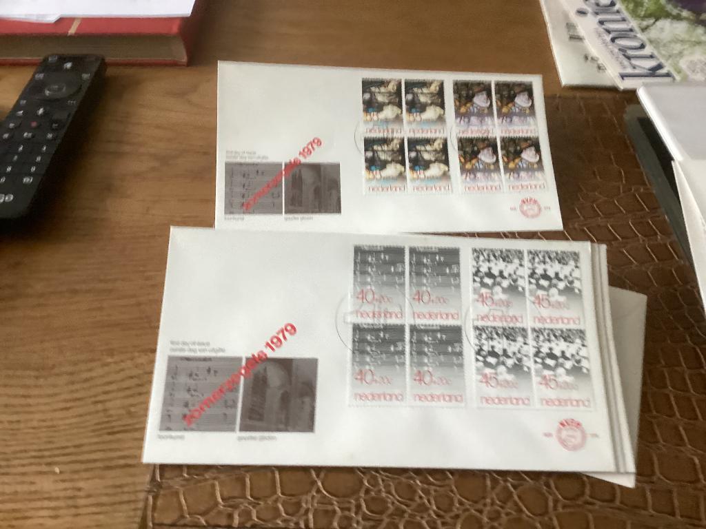 No1979 Afwijkend E174 blokken van 4 Nederland jaargangen fdc, Ophalen, Onbeschreven, Nederland