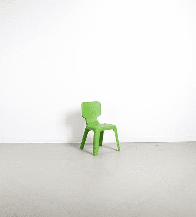 Magis Me Too Alma Kinderstoel Groen Kunststof, Huis en Inrichting, Stoelen, Niet ingevuld, Zo goed als nieuw, Niet ingevuld, Niet ingevuld