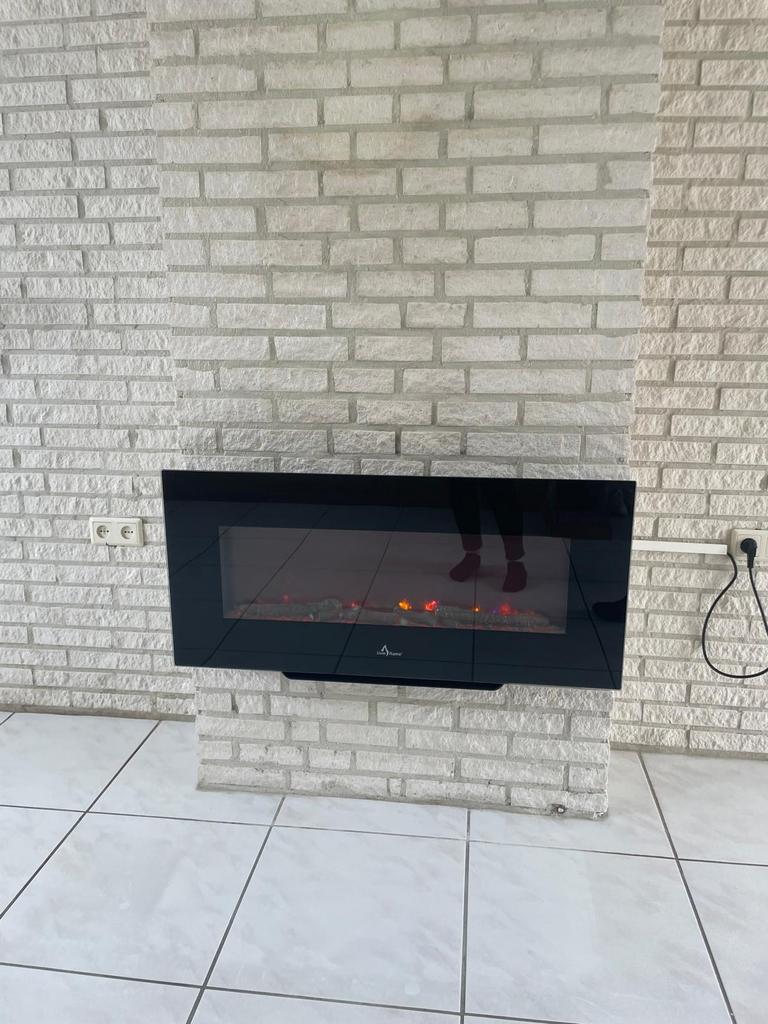 Livin' flame elektrische haard, Ophalen, Gebruikt, Inbouwhaard, Elektrische haard