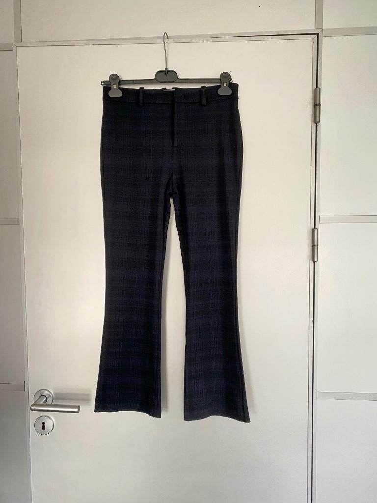 i222 Drykorn maat 27=S=36 comfort flared broek d-blauw/zwart, Kleding | Dames, Drykorn, Blauw, Ophalen of Verzenden, Zo goed als nieuw