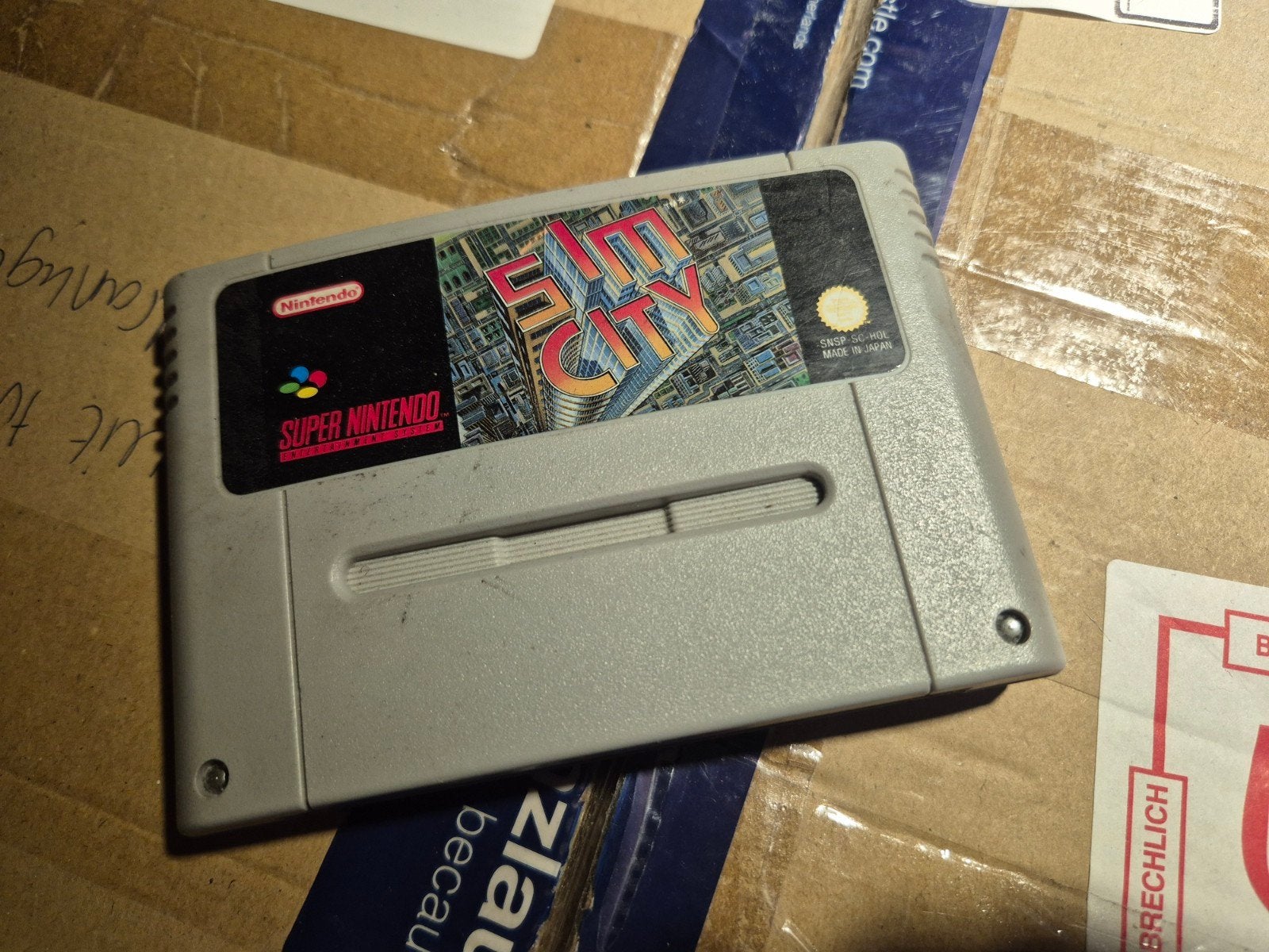 Sim City Super Nintendo SNES Game Cartridge, Gebruikt, 1 speler, Ophalen of Verzenden, Vanaf 3 jaar