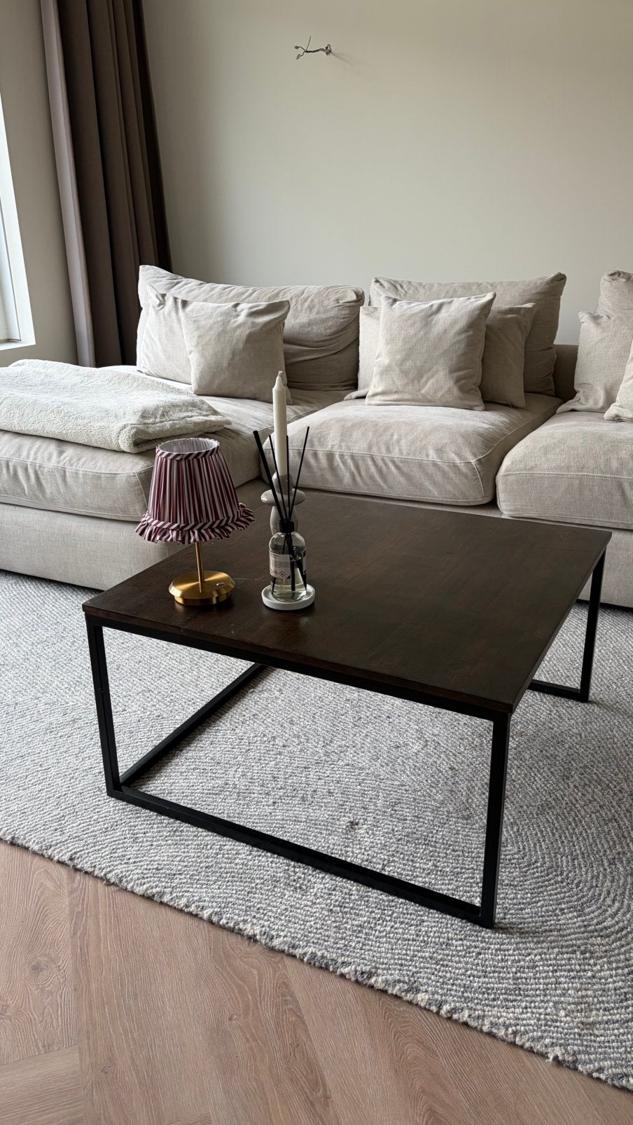 Eikenhouten salontafel, Huis en Inrichting, Tafels | Salontafels, Ophalen, 100 tot 150 cm, 50 tot 100 cm, Zo goed als nieuw