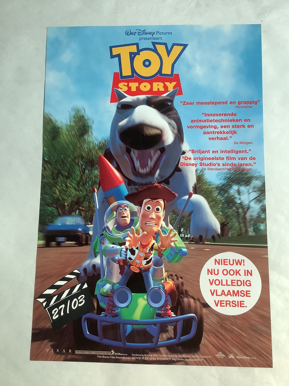Toy story   Filmposter   40-60 cm, Verzamelen, Disney, Ophalen of Verzenden, Overige figuren, Zo goed als nieuw, Knuffel