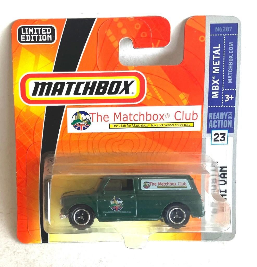 Mini Van Groen MICA Club Matchbox., Ophalen of Verzenden, Zo goed als nieuw, Auto