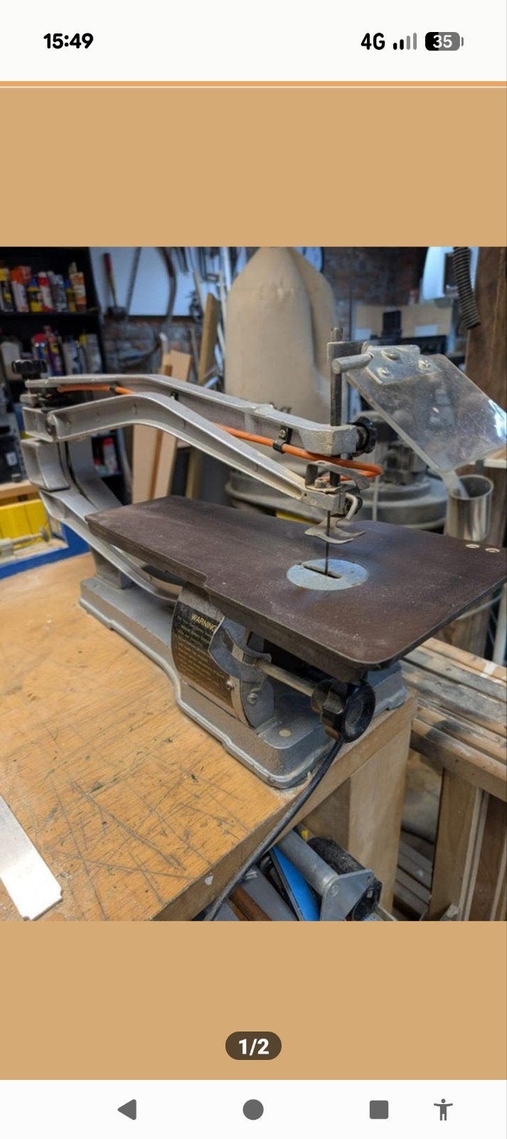 Huvema Figuurzaagmachine 1420 R.P.M., Ophalen, Gebruikt, Huvema, Figuurzaag