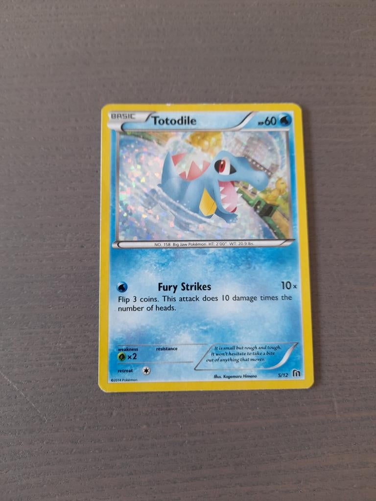 Mcdonalds promo 5/12 totodile holo, Ophalen of Verzenden, Gebruikt, Losse kaart, Foil