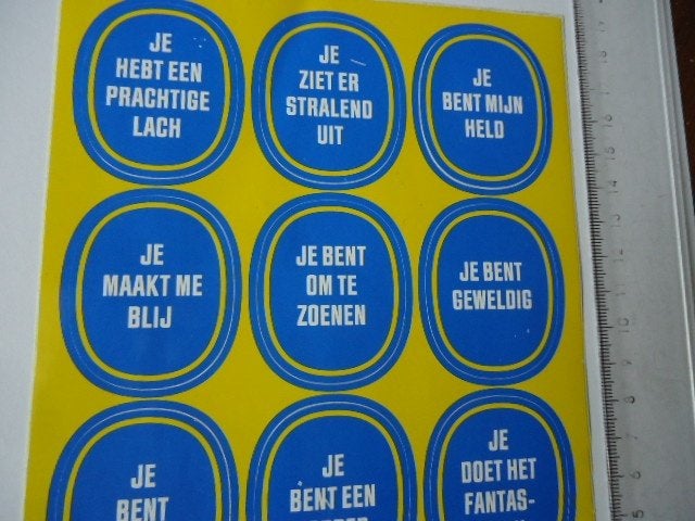 sticker oud CHIQUITA BANAAN bananen vel je bent retro, Verzenden, Zo goed als nieuw, Bedrijf of Vereniging