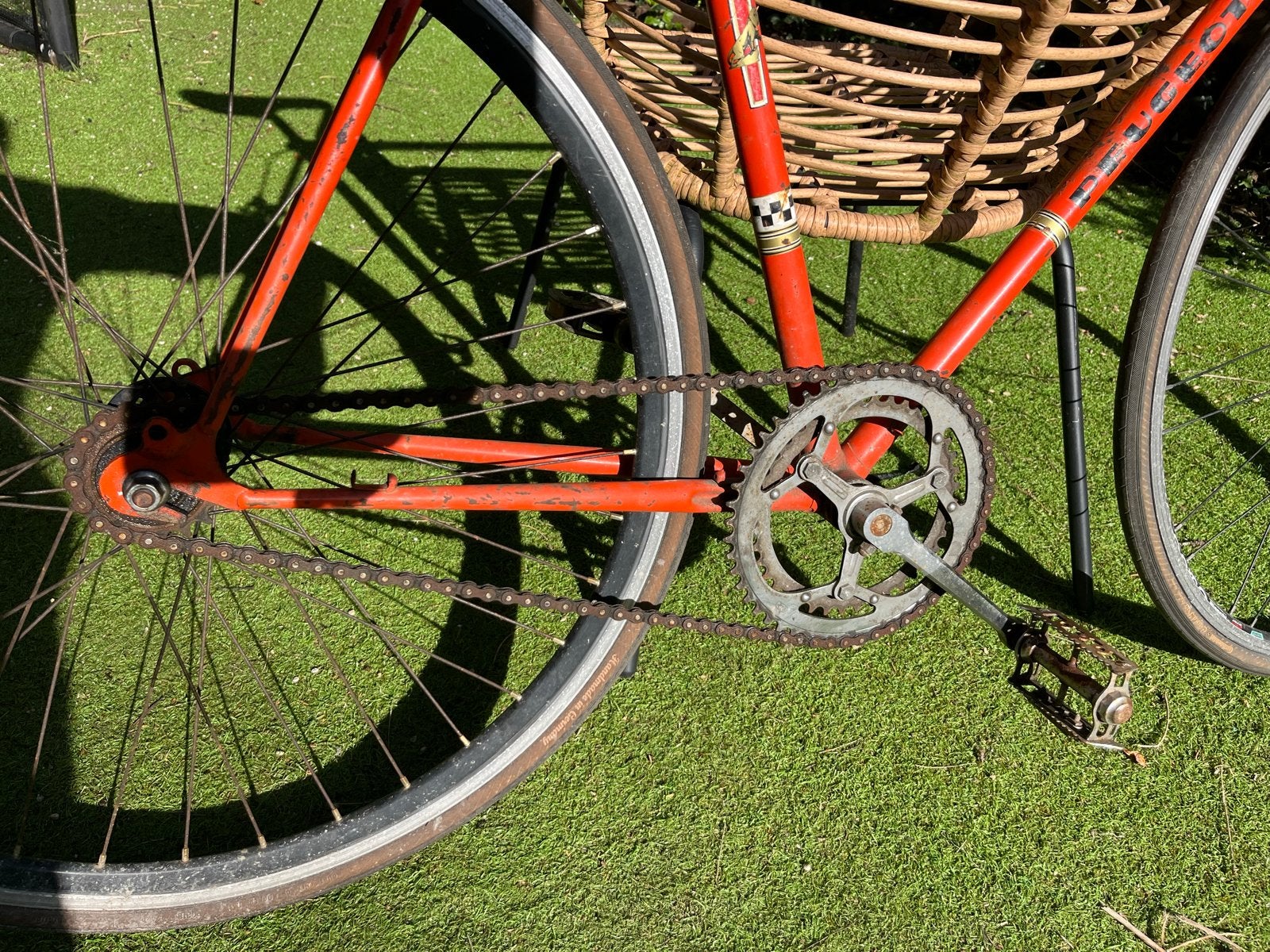 Vintage racefiets, Fietsen en Brommers, Fietsen | Racefietsen, Gebruikt, Staal, 53 tot 57 cm, Ophalen