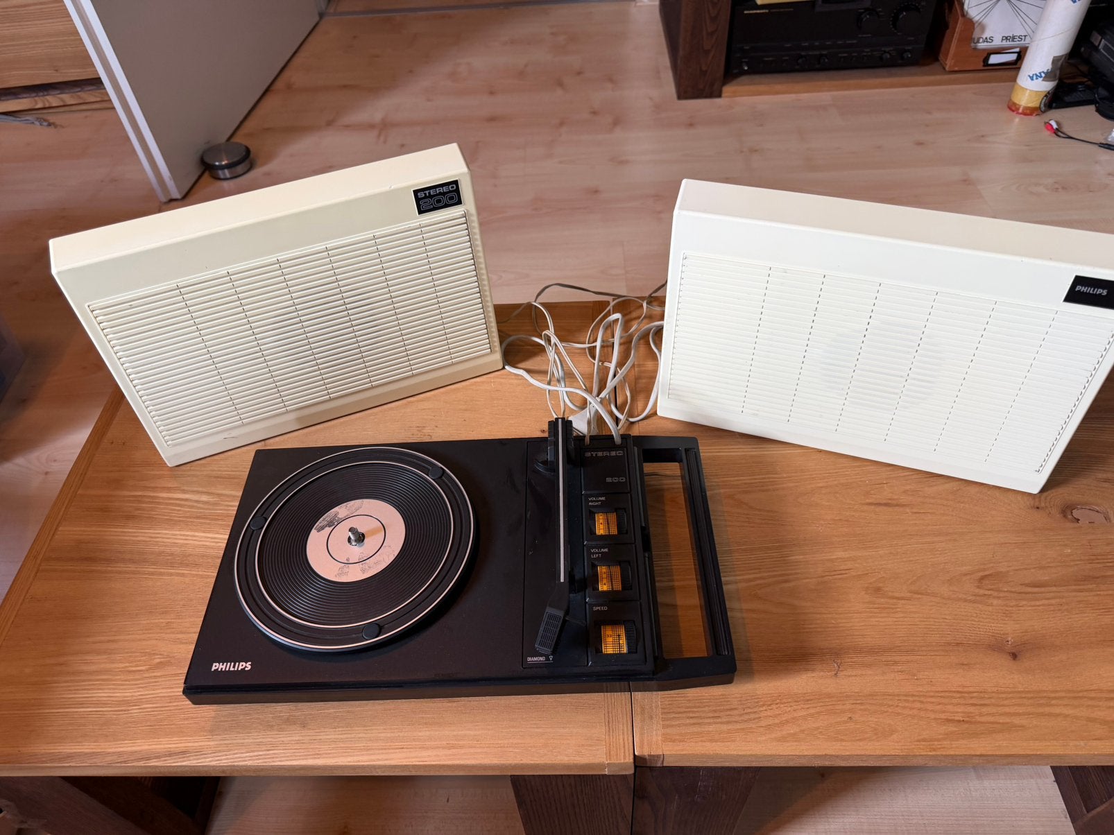 Philips Stereo 200 22AF200 platenspeler. Volledig werkend, Ophalen of Verzenden, Zo goed als nieuw, Philips