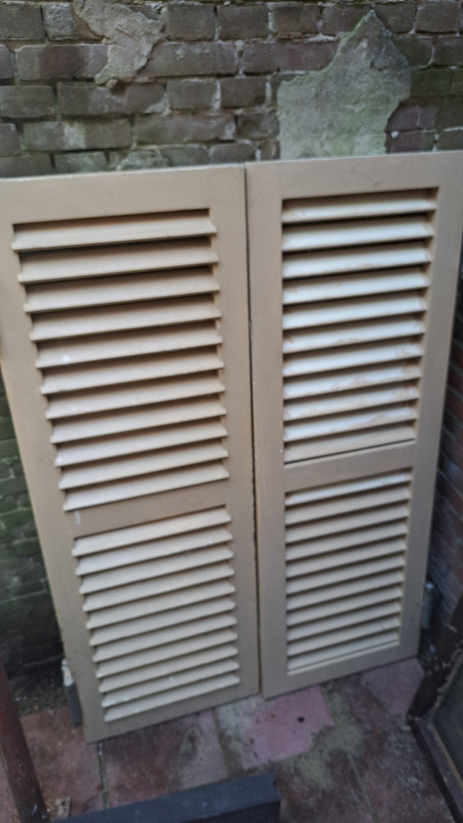 Oude shutters/luiken, Doe-het-zelf en Verbouw, Rolluiken, Ophalen of Verzenden, Gebruikt, Minder dan 100 cm, Minder dan 100 cm