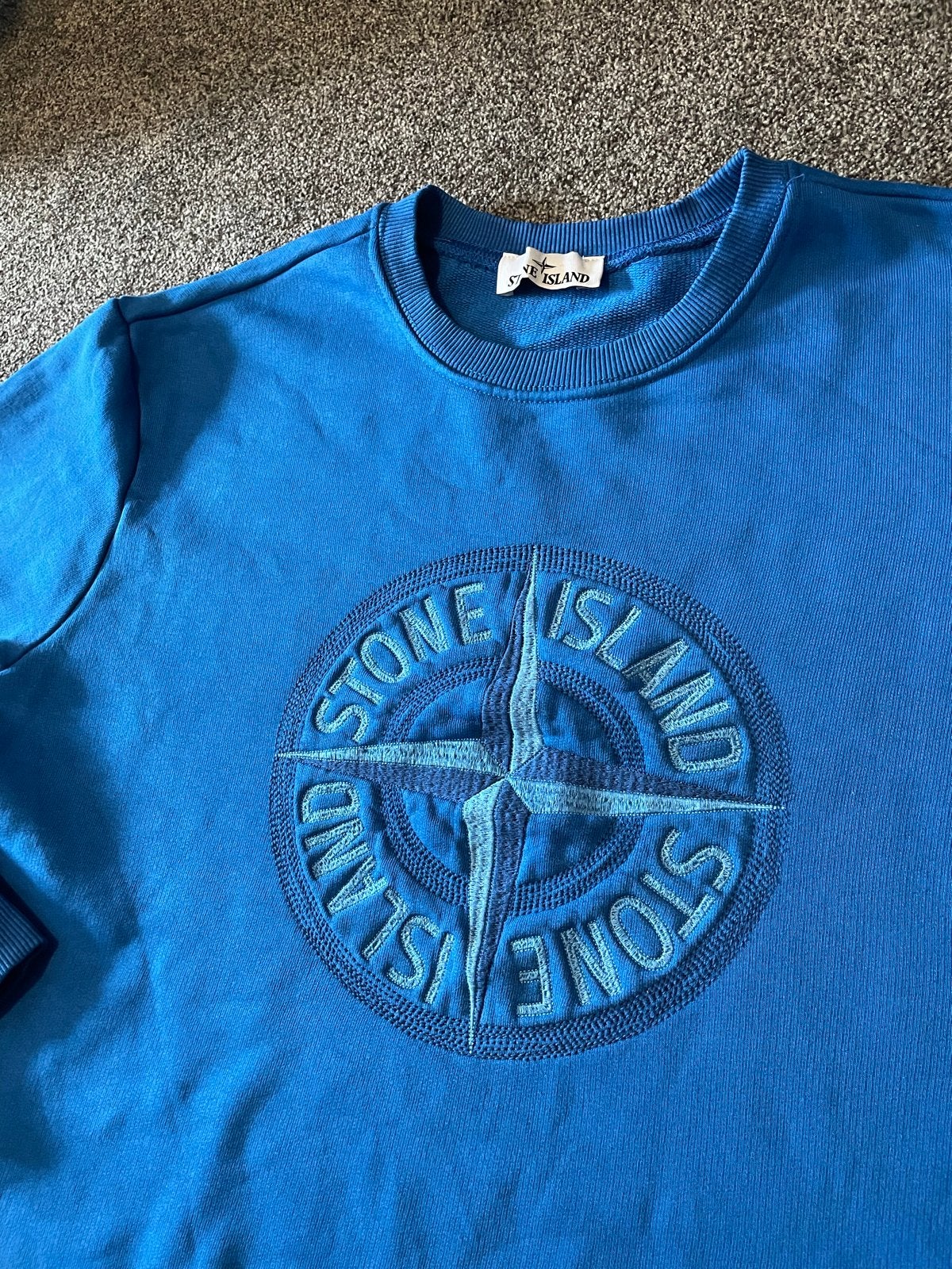 Stone Island sweater - Blauw - Maat M, Kleding | Heren, Ophalen of Verzenden, Zo goed als nieuw, Maat 48/50 (M), Blauw