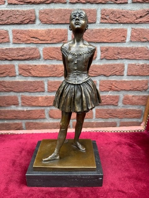 stijlvol bronzen beeld, La danseuse de quatorze ans, Degas, Ophalen of Verzenden, Brons