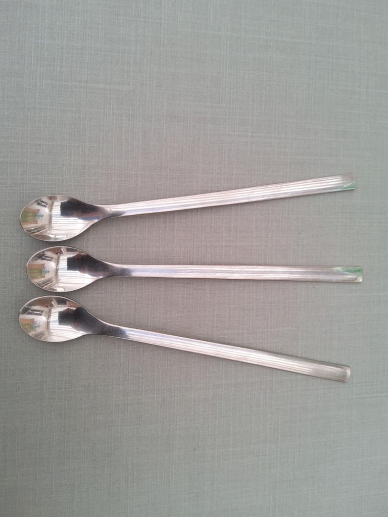 WMF Cromargan - 3 Longdrinklepels / Sorbetlepels - Nuova, Antiek en Kunst, Ophalen of Verzenden