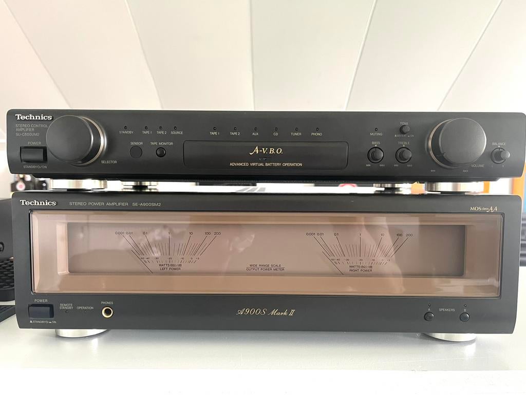 Technics voor- en eindversterker su-c800u & se-a900s mk2, Ophalen of Verzenden, Zo goed als nieuw, Overige merken