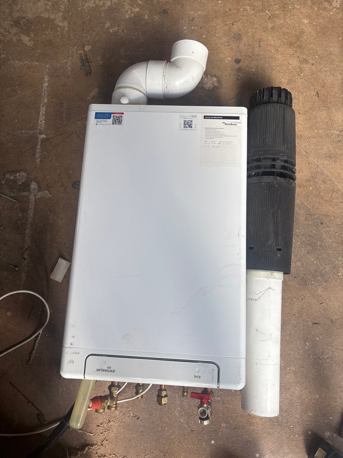 Intergas HRE CV-ketel - Gebruikt, goed onderhouden, Gebruikt, 20 tot 100 liter, Aardgas, 6 t/m 10 jaar oud