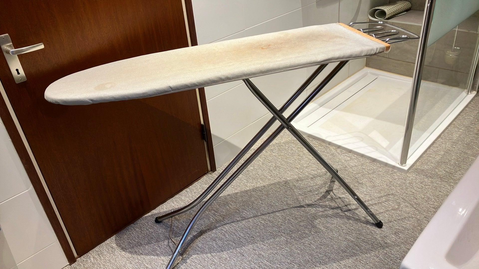 Brede stevige Brabantia strijkplank, Ophalen, Gebruikt