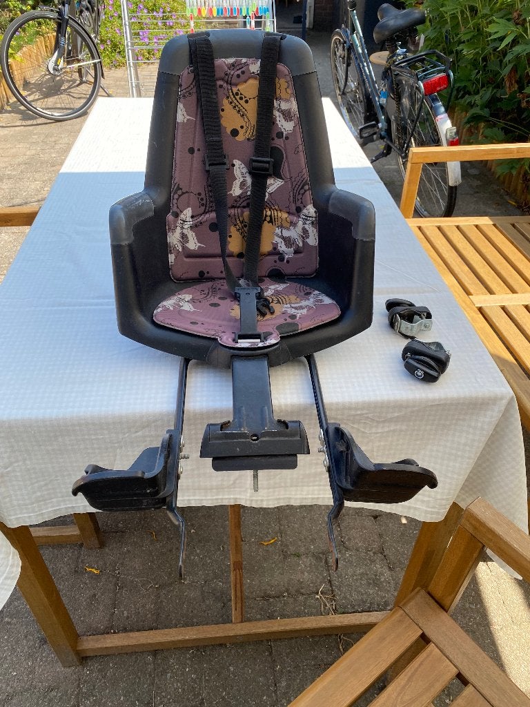 Fietsstoeltje achter Bobike, Fietsen en Brommers, Achterzitje, Ophalen, 15 t/m 25 kg, Gebruikt