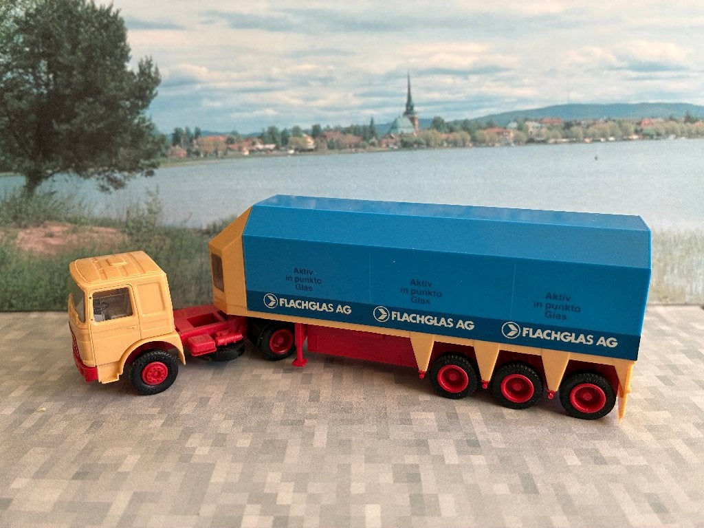 Flachglas  M.A.N. Herpa HO, Ophalen of Verzenden, Zo goed als nieuw, Bus of Vrachtwagen, Herpa