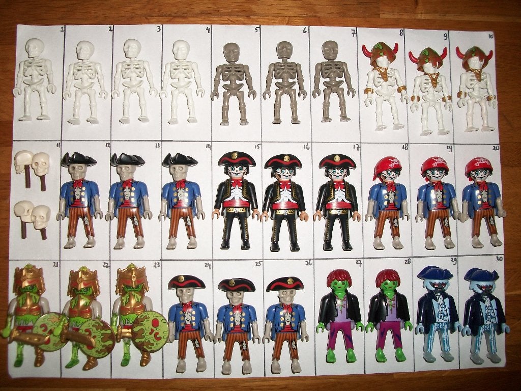 Skelet / piraat / skeletpiraat / zombie / piraten / poppetje, Pirates, Complete set, Nieuw, Ophalen of Verzenden