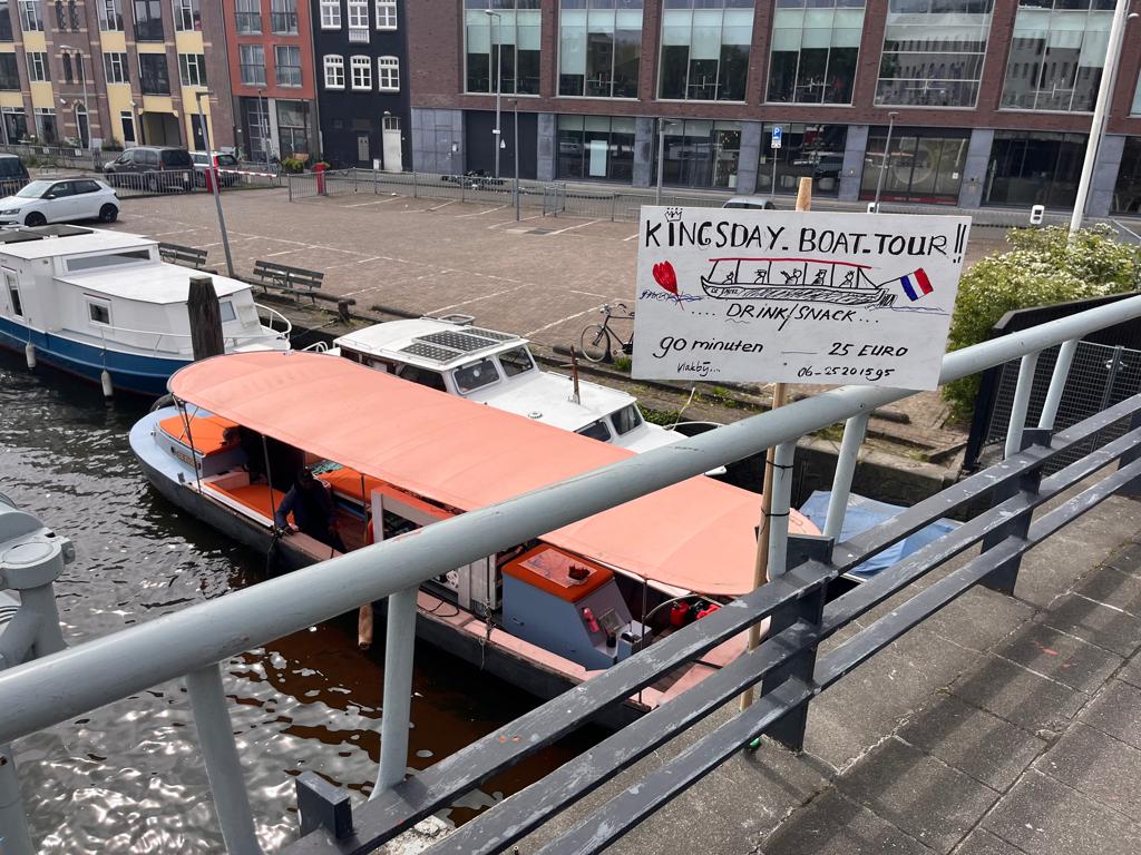 rondvaart boot/overdekte praam, Ophalen, Gebruikt, Staal, Diesel