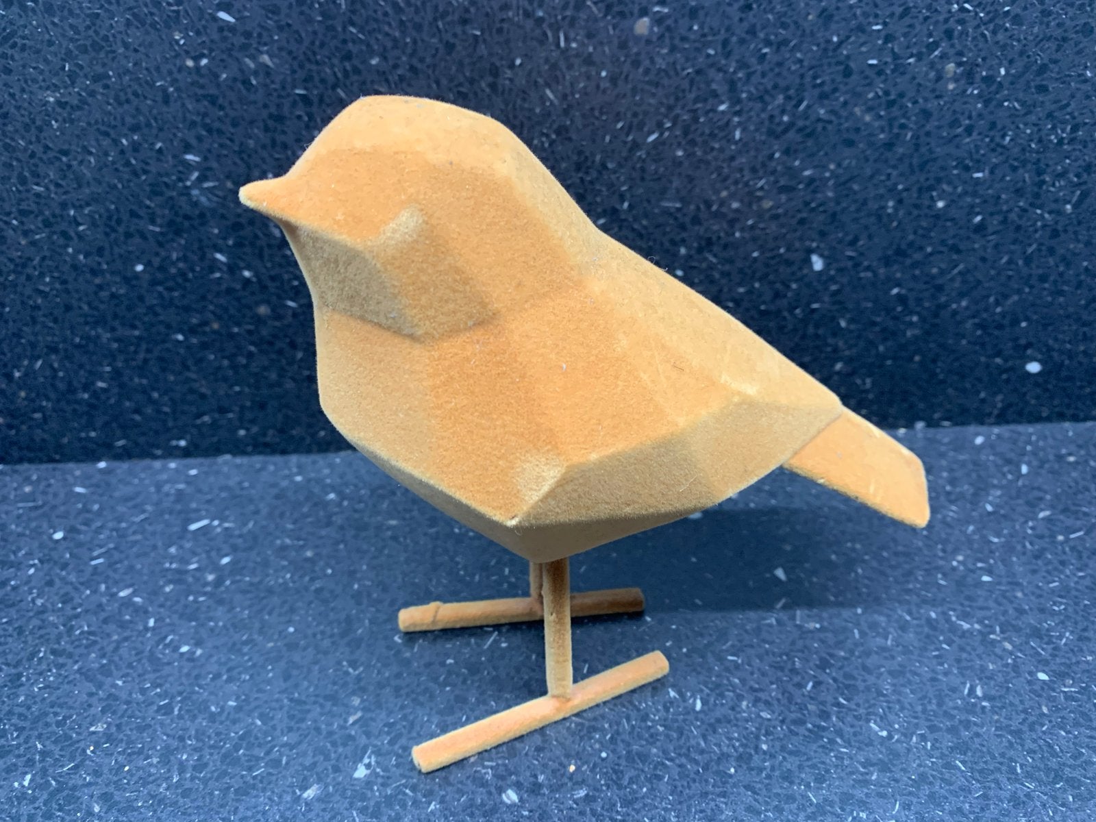 Decoratieve vogel in geometrische stijl, oranje, Ophalen of Verzenden, Zo goed als nieuw, Textiel, Oranje