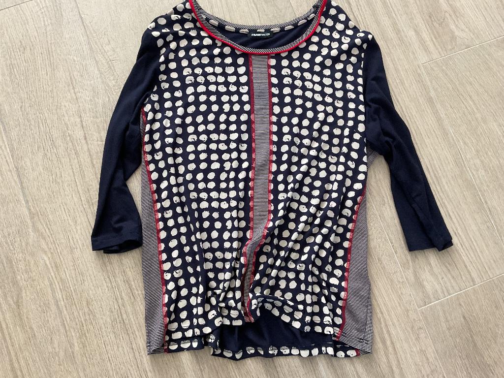 Shirt frank walder, Kleding | Dames, Blauw, Maat 46/48 (XL) of groter, Ophalen of Verzenden, Zo goed als nieuw