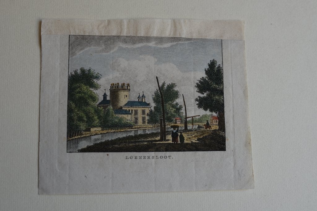 LOENERSLOOT Originele Kopergravure Bulthuis en Bendorp E39, Antiek en Kunst, Kunst | Etsen en Gravures, Verzenden, Stadsgezicht