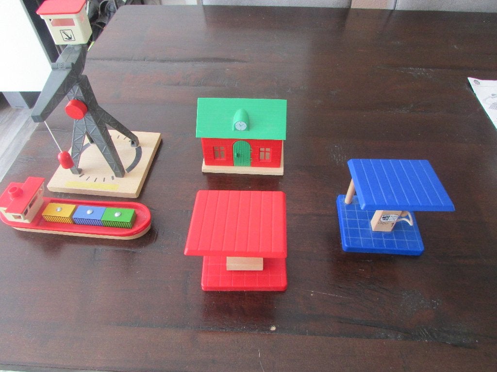 Houten treinset accesoires te koop, Ophalen, Zo goed als nieuw, Overige typen