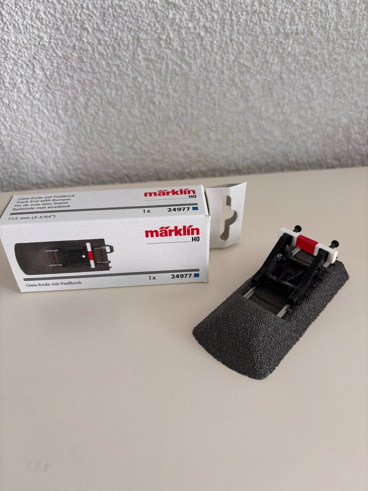 Märklin H0 Stootblok 24977 - Nieuw in doos, Ophalen of Verzenden, Nieuw, Rails, Märklin