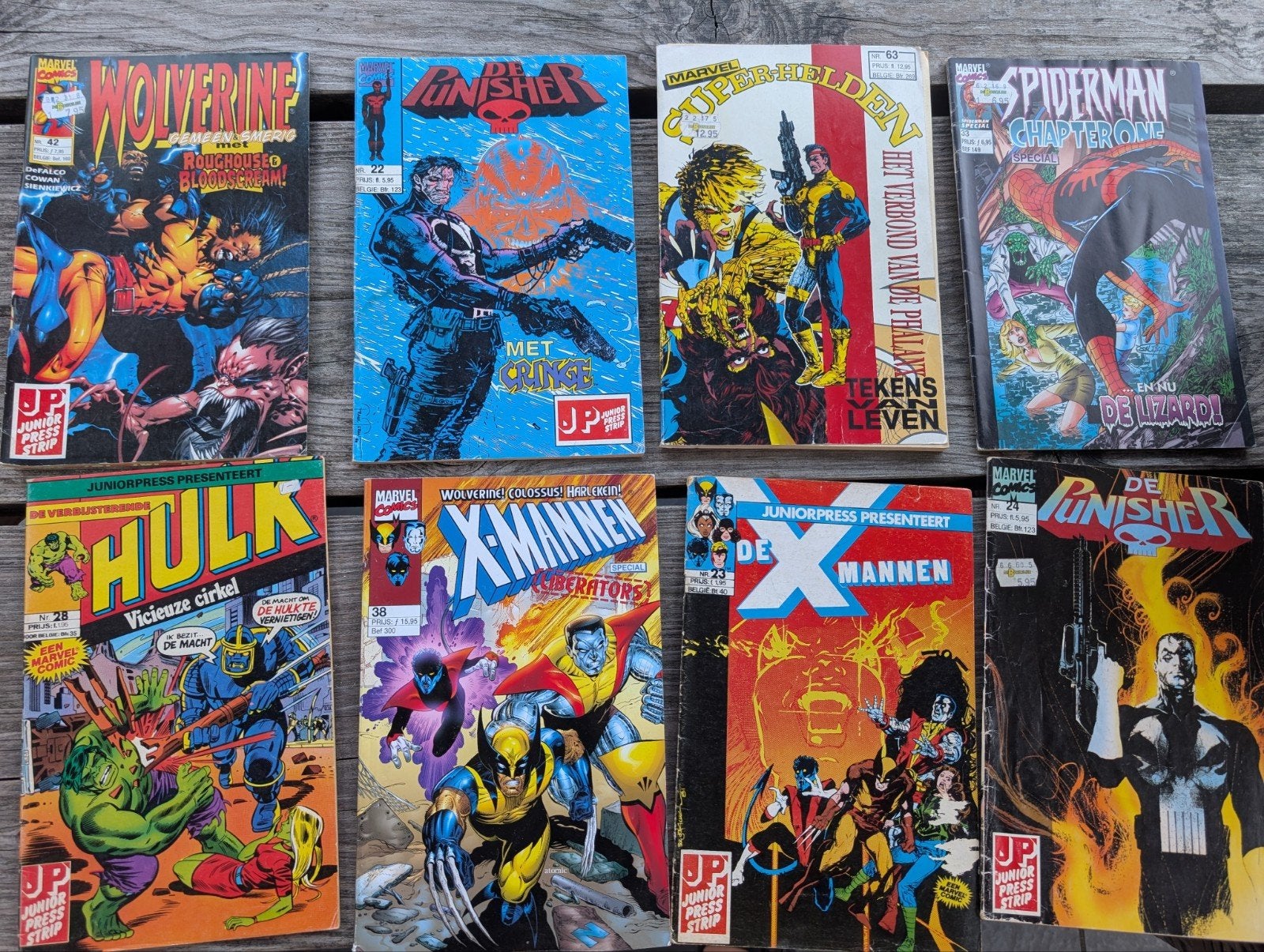 Grote collectie Marvel comics (o.a. Punisher, Hulk, Spiderma, Meerdere comics, Ophalen, Gelezen, Amerika