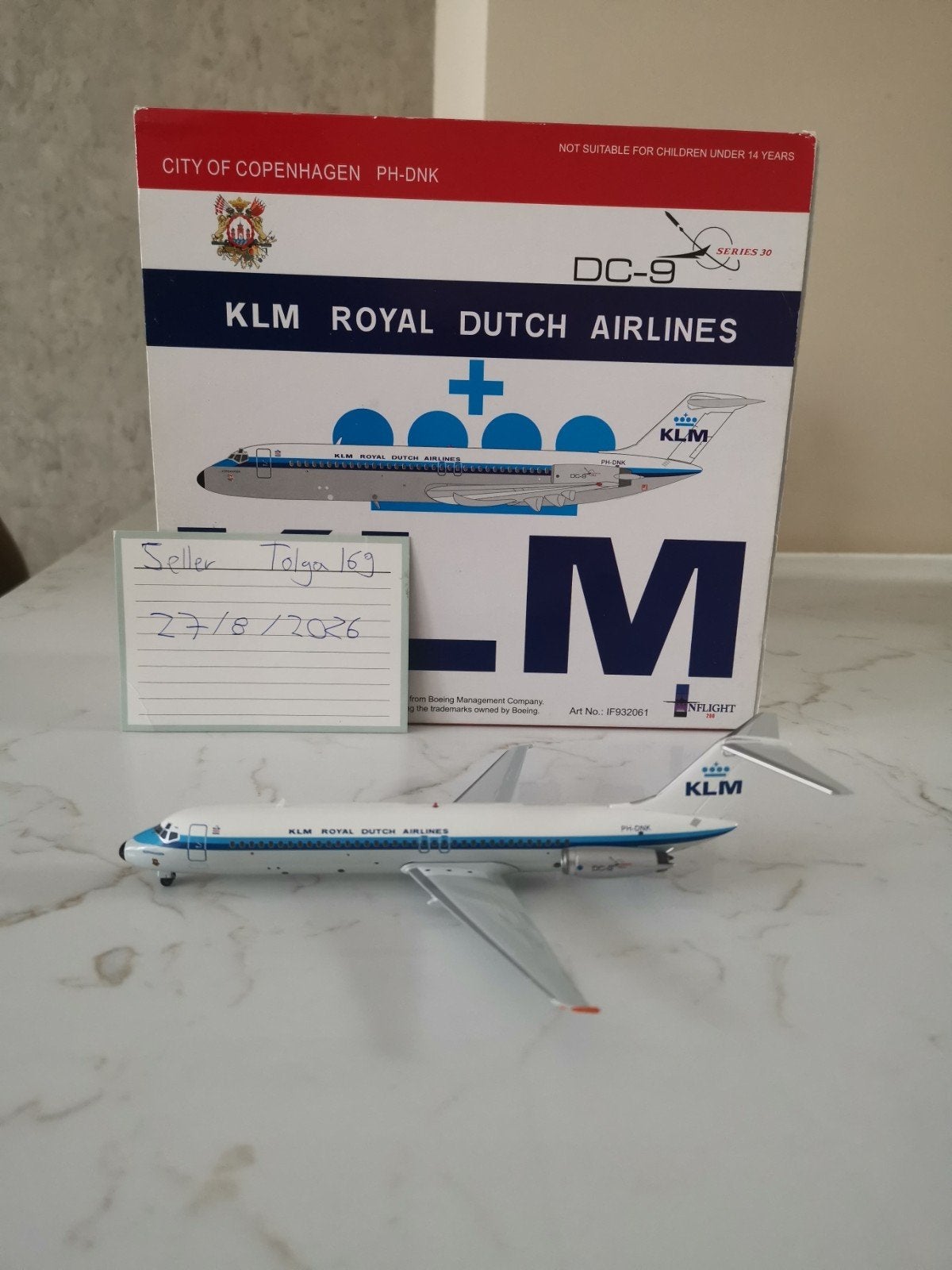 KLM DC-9-30 Inflight200 1:200 IF932061 Reg. PH-DNK Schade, Overige merken, 1:200 of kleiner, Nieuw, Ophalen of Verzenden