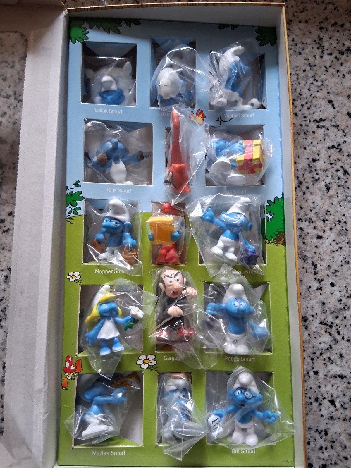 Complete Albert Heijn Smurfen Collectie in Box., Verzamelen, Ophalen of Verzenden, Nieuw, Verschillende Smurfen, Poppetje, Figuurtje of Knuffel