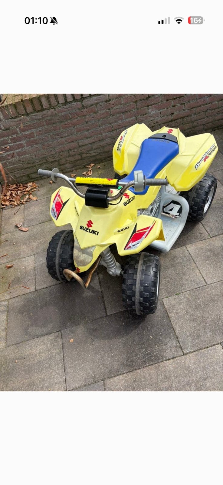 Elektrische Quad met nieuwe accu - rijdt perfect!, Ophalen of Verzenden, Gebruikt