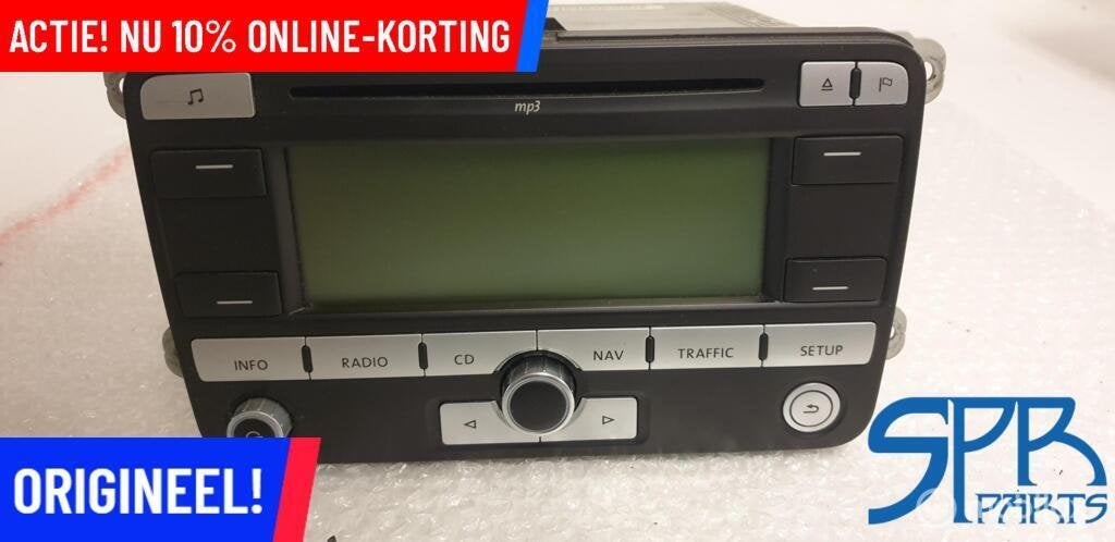 TOURAN CADDY TIGUAN GOLF RNS 300 RADIO Navigatie 1K0035191D, Gebruikt, Ophalen of Verzenden