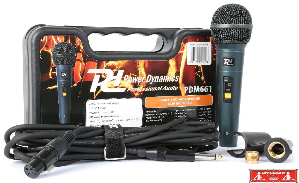 Microfoon met kabel, Muziek en Instrumenten, Microfoons, Ophalen of Verzenden, Nieuw, Zangmicrofoon