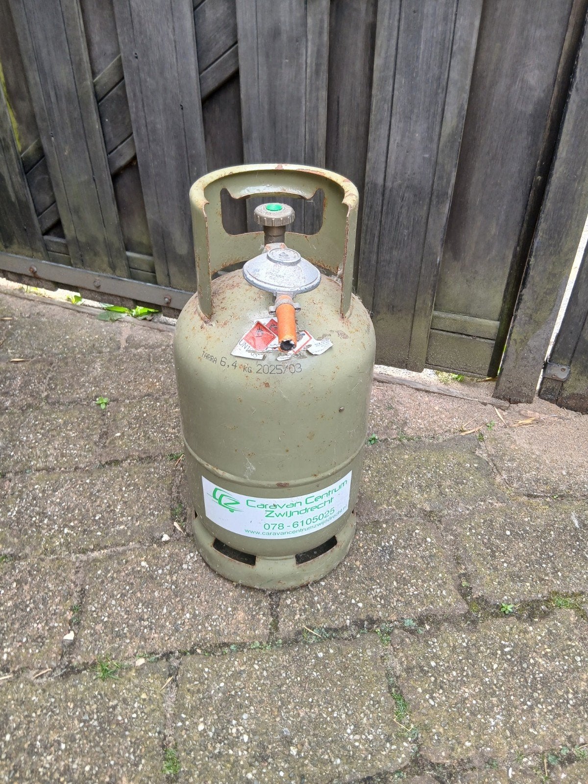 Gasfles Propaan/Butaan 5kg - Keurdatum 2025/03, Caravans en Kamperen, Ophalen, Gebruikt