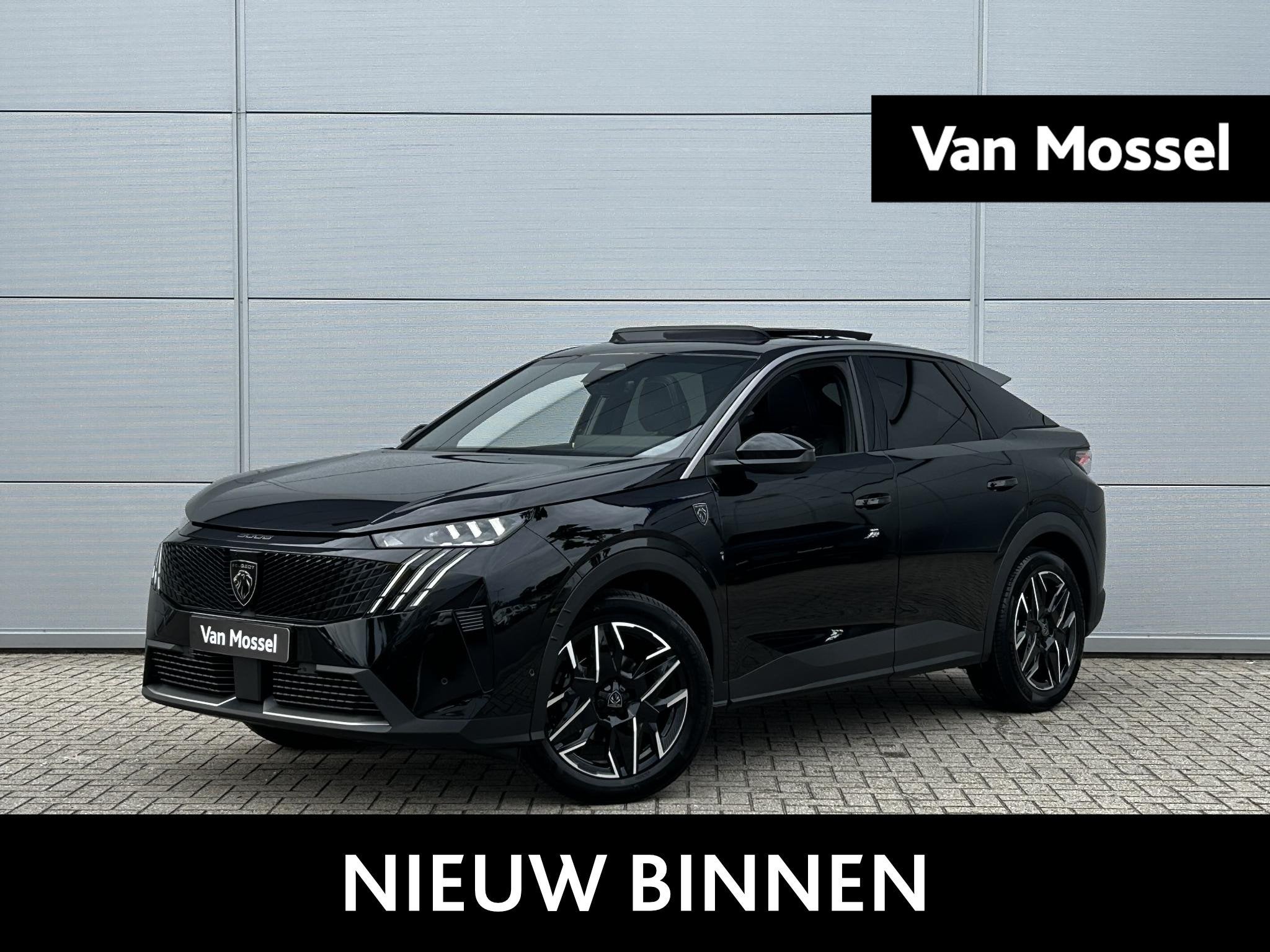 Peugeot 3008 1.2 Hybrid 145 GT | Panoramisch schuifdak | 360, Auto's, Euro 6, 1199 cc, Zwart, Origineel Nederlands