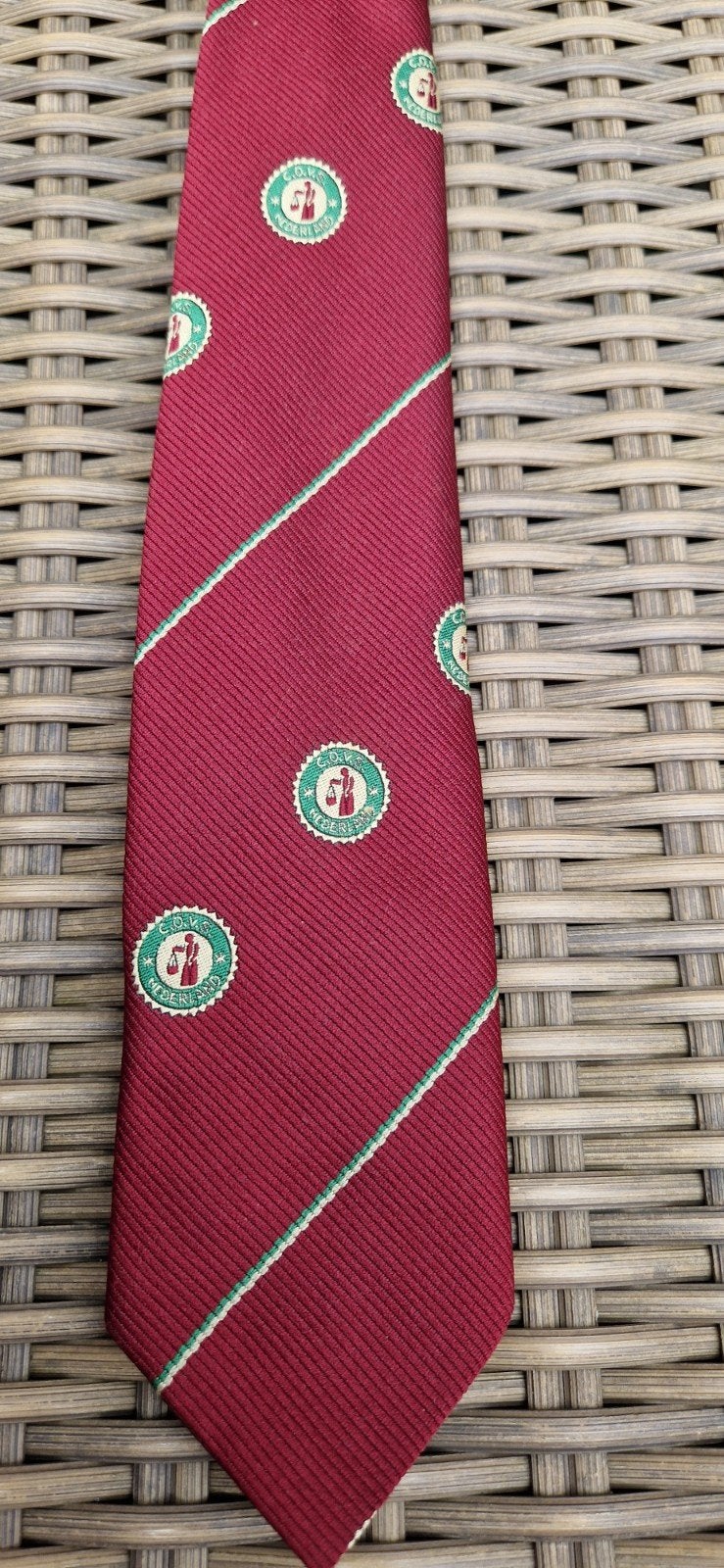 Vintage C.O.V.S. Nederland Stropdas – Vrouwe Justitia, Ophalen of Verzenden